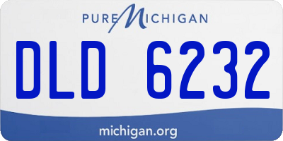 MI license plate DLD6232