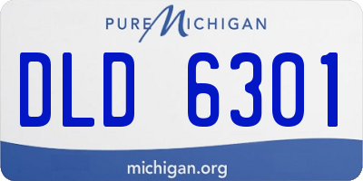 MI license plate DLD6301