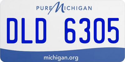 MI license plate DLD6305