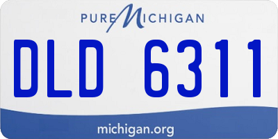 MI license plate DLD6311