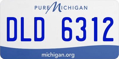 MI license plate DLD6312