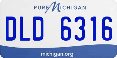 MI license plate DLD6316