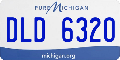 MI license plate DLD6320