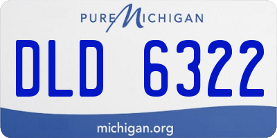 MI license plate DLD6322
