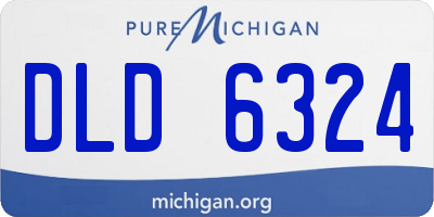 MI license plate DLD6324