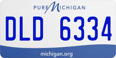 MI license plate DLD6334