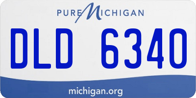 MI license plate DLD6340