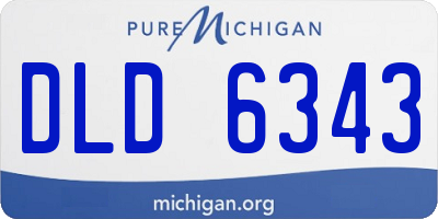 MI license plate DLD6343