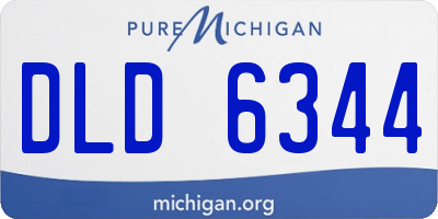 MI license plate DLD6344
