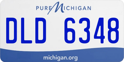 MI license plate DLD6348