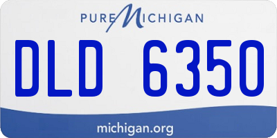 MI license plate DLD6350