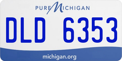 MI license plate DLD6353