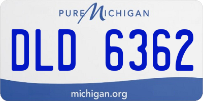 MI license plate DLD6362