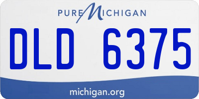 MI license plate DLD6375