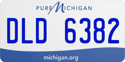 MI license plate DLD6382