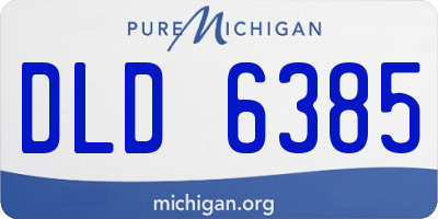 MI license plate DLD6385