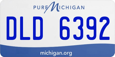 MI license plate DLD6392