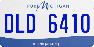 MI license plate DLD6410
