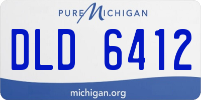 MI license plate DLD6412
