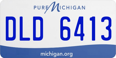MI license plate DLD6413