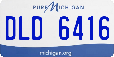 MI license plate DLD6416
