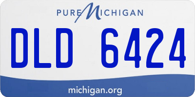 MI license plate DLD6424