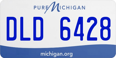 MI license plate DLD6428