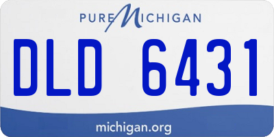 MI license plate DLD6431