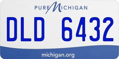 MI license plate DLD6432
