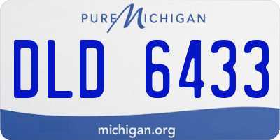 MI license plate DLD6433
