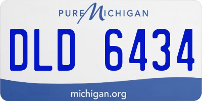 MI license plate DLD6434