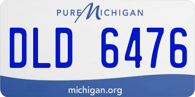 MI license plate DLD6476