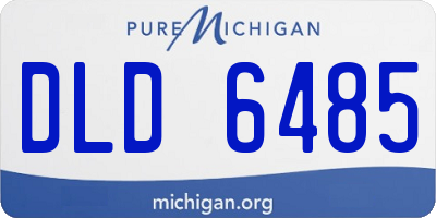 MI license plate DLD6485