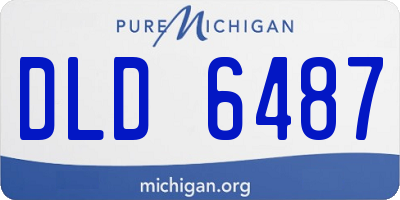 MI license plate DLD6487
