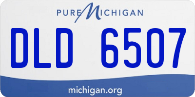 MI license plate DLD6507