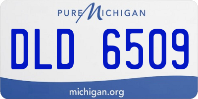 MI license plate DLD6509