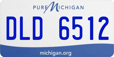 MI license plate DLD6512