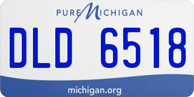 MI license plate DLD6518
