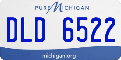 MI license plate DLD6522