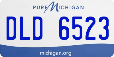 MI license plate DLD6523