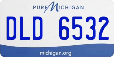 MI license plate DLD6532