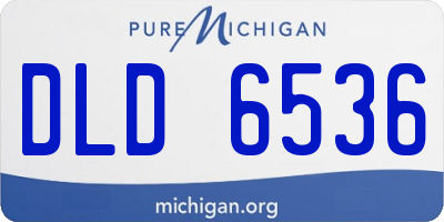 MI license plate DLD6536