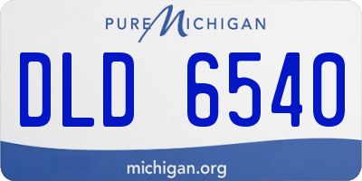 MI license plate DLD6540