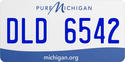 MI license plate DLD6542