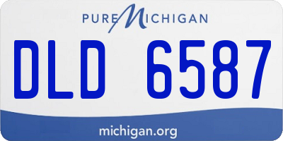 MI license plate DLD6587