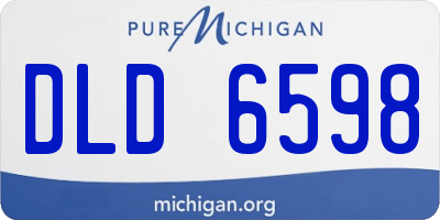 MI license plate DLD6598