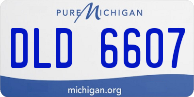 MI license plate DLD6607