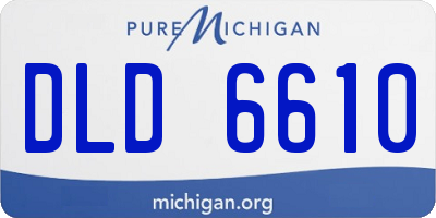 MI license plate DLD6610