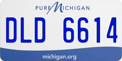 MI license plate DLD6614