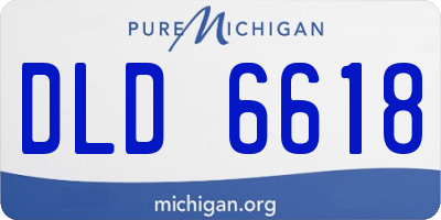 MI license plate DLD6618